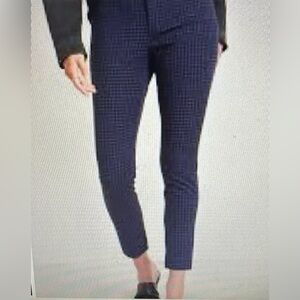 Old Navy, pixie high waisted pants, navy and black houndstooth, NWT